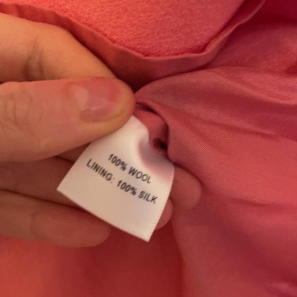 LAST CHANCE NWOT Markarian Rhinestone Pink Wool Blazer, Size 6 - Picture 7 of 7